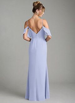 Azazie Alexys Bridesmaid Dresses Lavender Sheath Off the Shoulder Chiffon Dress image7