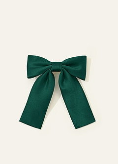 front Girls Matte Satin Bow Hair Clip