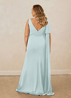 Christian Siriano Bridal for Azazie 1011 Robes de demoiselle d'honneur Robe Sirène en Satin extensible Arc Brume image19