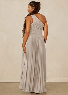 Christian Siriano Bridal for Azazie 1008 Bridesmaid Dresses Frost A-Line One Shoulder Stretch Satin Dress image10