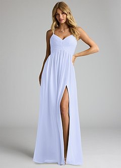 Azazie Alia Bridesmaid Dresses Lavender A-Line Pleated Chiffon Dress image1