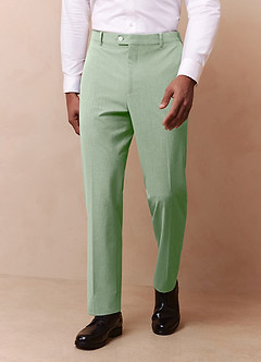 front James Dusty Sage Structured Stretch Dress Pants