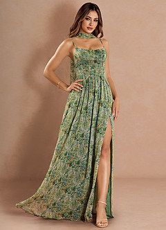 Lolla Green Floral Maxi Dress image4