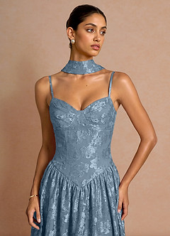 Elspeth Dusty Blue Midi Dress image4