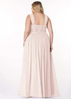 Azazie Zapheira Bridesmaid Dresses Rose Petal A-Line Ruched Chiffon Dress image8
