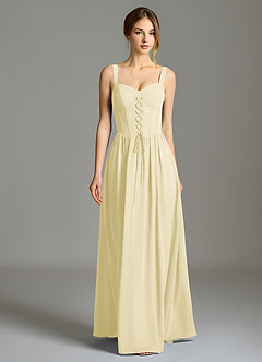 Azazie Porscha Suknie dla druhen Linia A Dekolt w kształcie serca Szyfon Do ziemi Sukienka image4