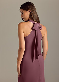 Azazie Doretta Bridesmaid Dresses Sangria Mermaid Pleated Chiffon Dress image2