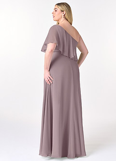Azazie Lizzy Bridesmaid Dresses Dusk A-Line One Shoulder Chiffon Dress image11