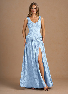 Lunara Powder Blue Maxi Dress image1
