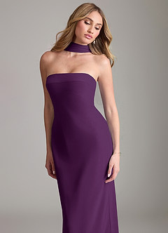 Azazie Lusinda Suknie dla druhen Syrena Zza ramienia Szyfon Do ziemi Sukienka image8