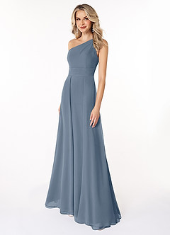 Azazie Dallas Bridesmaid Dresses Twilight A-Line One Shoulder Chiffon Dress image1