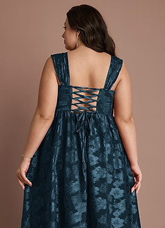 Hazel Navy Pleated Maxi Dress image6