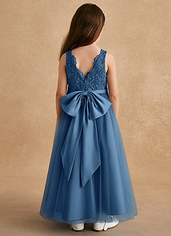 Azazie Cinna Flower Girl Dresses Twilight A-Line Lace Tulle Dress image2