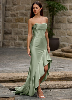 Siren Menthe Verte Robe de bal sirène image7