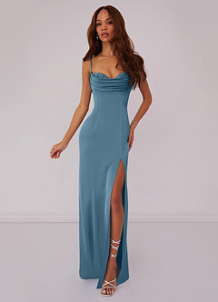 Barbie ♥ Azazie Bridesmaid Dresses Bermuda Mermaid Corset Stretch Satin Dress image1