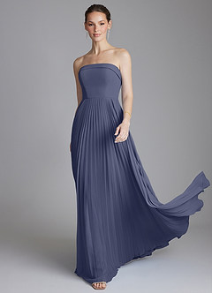 Azazie Mariana Bridesmaid Dresses Stormy A-Line Strapless Chiffon Dress image1