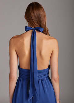 Azazie Oli Brudtärnklänningar Jumpsuit av i Stretch Satin Plisserad image5