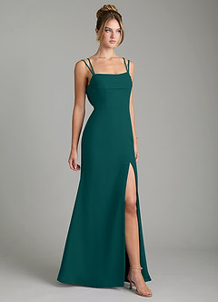 Azazie Egypt Bridesmaid Dresses Peacock Sheath Sweetheart Neckline Chiffon Dress image5