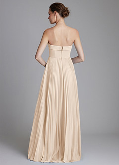 Azazie Mariana Bridesmaid Dresses White Alabaster A-Line Strapless Chiffon Dress image7