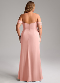 Azazie Saige Bridesmaid Dresses Rosette A-Line Off the Shoulder Chiffon Convertible Dress image15