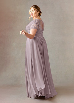 Azazie Annette Mother of the Bride Dresses Dusk A-Line Lace Chiffon Dress image10