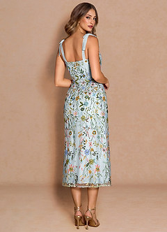 Amarie Sky Blue Midi Dress image2