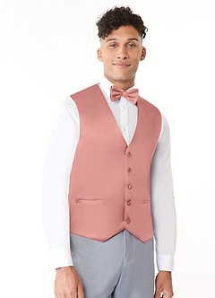 front Stretch Satin Vest