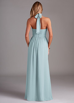 Azazie Avary Bridesmaid Dresses Mist A-Line Pleated Chiffon Dress image8