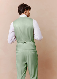 front James Dusty Sage Structured Stretch 3-piece suit