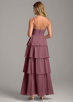 Azazie Alanna Bridesmaid Dresses Sangria A-Line Sweetheart Neckline Chiffon Dress image7