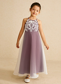 Azazie Ladybug Flower Girl Klänningar Klänning A-Linje i Organza Spets image2