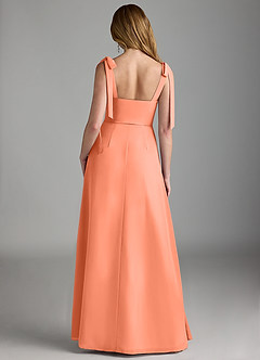 Azazie Lizet Vestidos de damas de honor Vestido de Atardecer de Gasa de Corte en A con Escote de Corazón image2