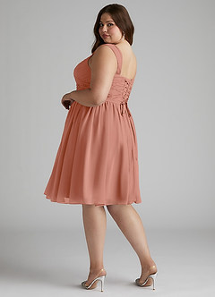 Azazie Angie Bridesmaid Dresses MAI TAI A-Line Corset Chiffon Dress image12
