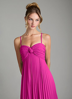 Azazie Tempest Abiti da Damigella Abito Convertibile Impero in Chiffon Corsetto Fucsia image2
