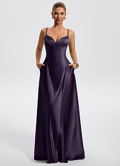 Noreen Smoky Purple A-Line Maxi Dress image5