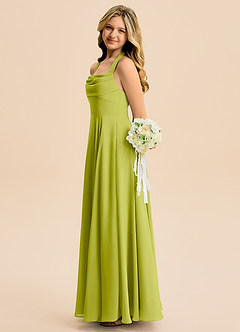 Azazie Kady Junior Lemongrass A-Line Sweetheart Neckline Chiffon Dress image5