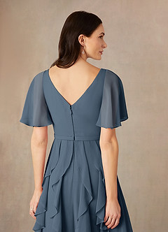 Azazie Watson Mother of the Bride Dresses Neptune A-Line V-Neck Chiffon Dress image5