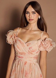 Vestido Melocotón Largo Tania image4