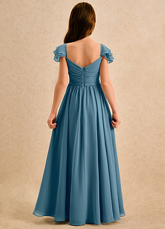 Azazie Meimei Girls Formal Flower Girl Klänningar Klä A-Line i Chiffong Plisserad image2