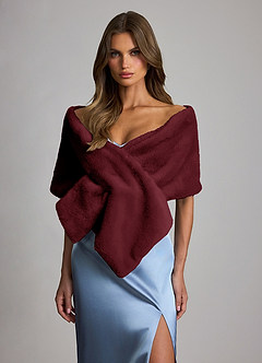 front 3 Pack-Elegant Plush Faux Fur Evening Shawl