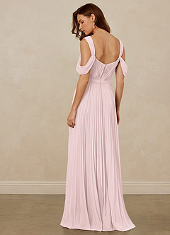 Christian Siriano Bridal for Azazie 1013 Bridesmaid Dresses Blushing Pink A-Line Off the Shoulder Chiffon Dress image4