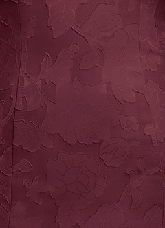 Azazie Flossie Mother of the Bride Dresses Cabernet A-Line Pleated Chiffon Dress image8