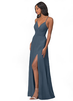 Azazie Everleigh Bridesmaid Dresses Neptune A-Line Sweetheart Pleated Chiffon Dress image5