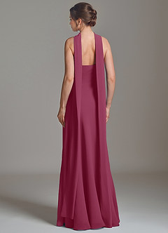 Azazie Ilana Bridesmaid Dresses Mulberry A-Line Strapless Chiffon Dress image2