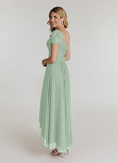 Azazie Thais Kleider für die Brautmutter A-Linie Spitze Chiffon Kleid Agave image4
