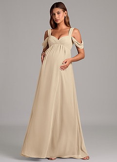 Azazie Rhea Final Sale A-Line Pleated Chiffon Floor-Length Dress image4