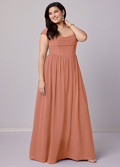 Barbie ♥ Azazie Bridesmaid Dresses MAI TAI A-Line Corset Chiffon Dress image11
