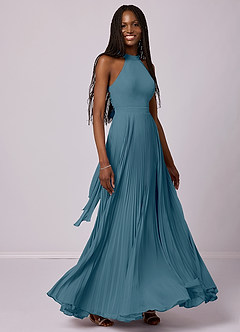 Barbie ♥ Azazie Bridesmaid Dresses Bermuda A-Line Pleated Chiffon Dress image5