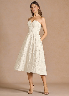 Phoenix French White Midi Dress image4