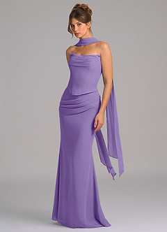 Azazie Sorrel Suknie dla druhen Syrena Gorset Szyfon Do ziemi Sukienka image5